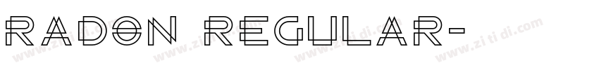 Radon Regular字体转换 Radon Regular字体转换